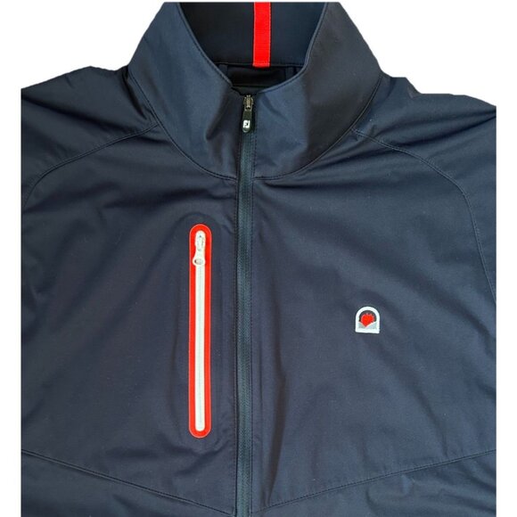 FootJoy TempoSeries Lightweight Softshell Golf Vest Men's Size Medium Blue Red - Picture 3 of 11